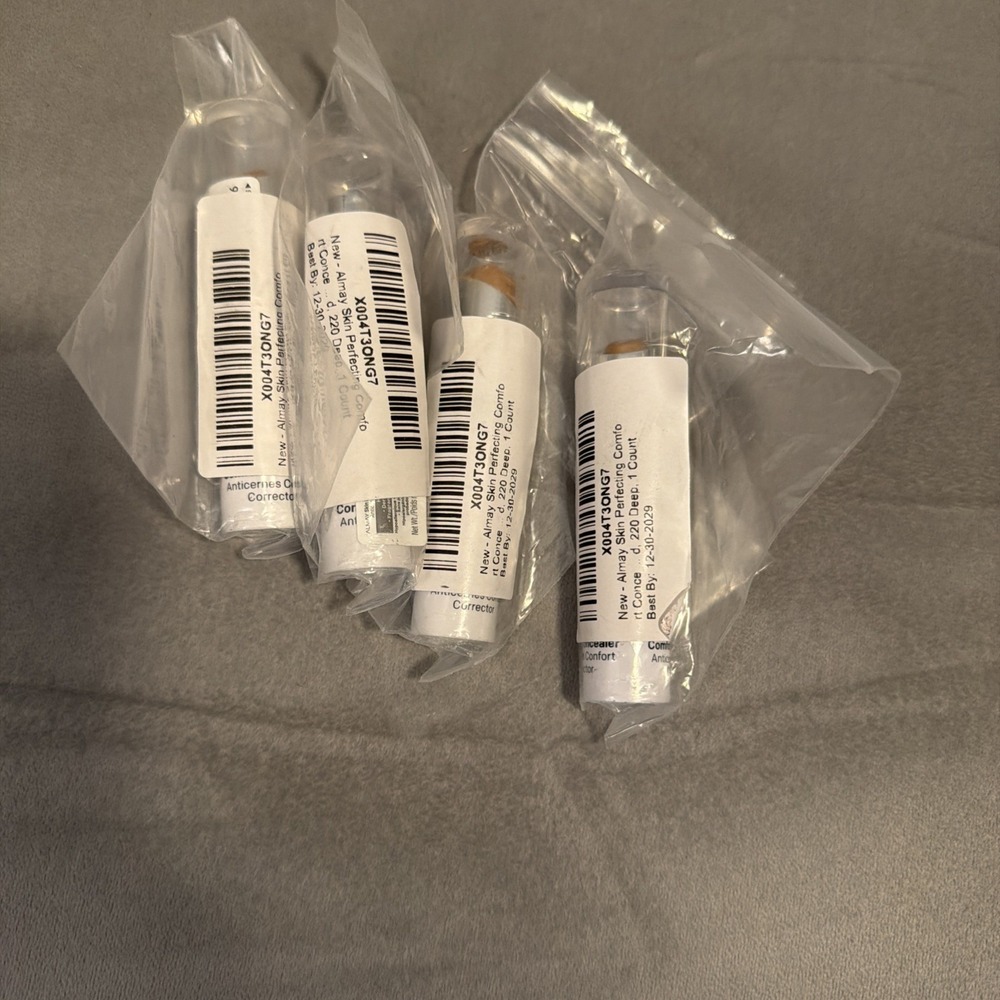 Almay Skin Perfecting Comfort Concealer Hypoallergenic Lot Of 4 Shade 220 Deep